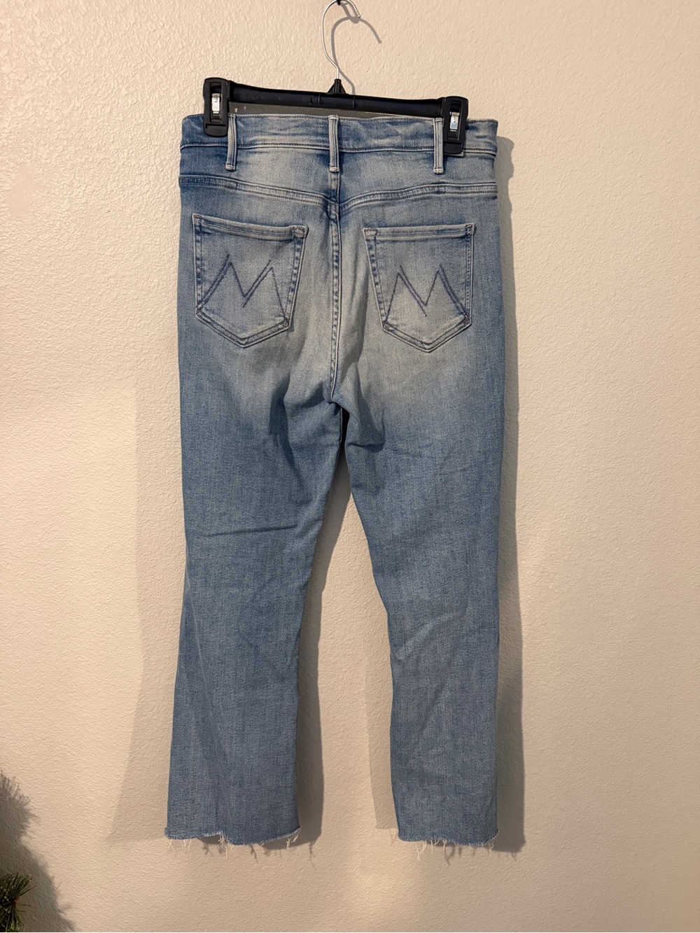 MOTHER Light Blue the Hustler Ankle Jeans Fray - Picture 3 of 7